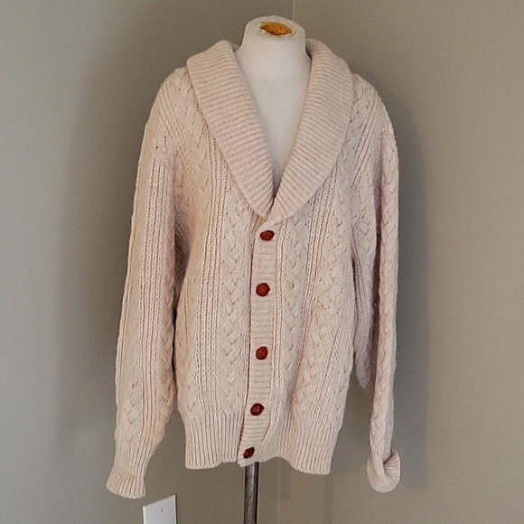 Pendleton Other - Vintage Pendleton Fisherman's Cardigan Sweater Large